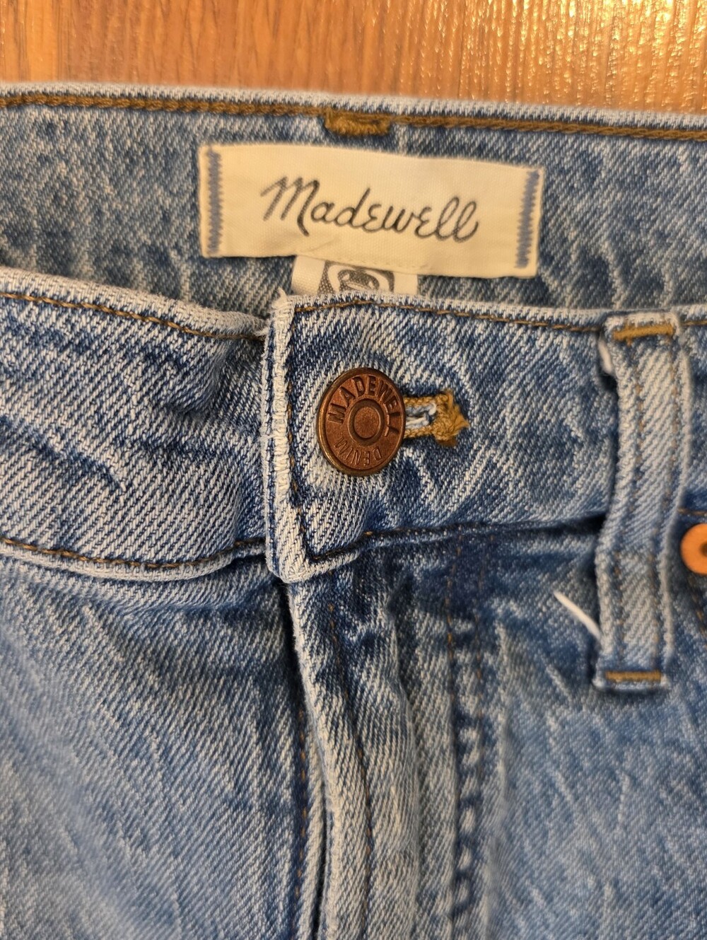 Madewell The Perfect Vintage Jean Women's Size 28 High Rise Frayed Raw Jeans - Picture 5 of 13